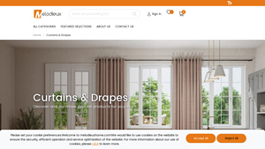 Melodieux - Farmhouse Style Large Window Drape