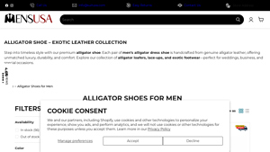 MensUSA - Alligator Shoes Collection