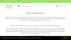 MeriWoolArt - Chunky Merino Wool Yarn