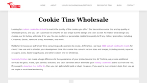 Metal Tin Pack - Custom Cookie Tins