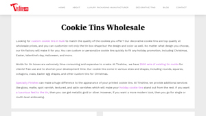 Metal Tin Pack - Custom Cookie Tins