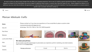 Mexican Wholesale Crafts - Handmade Decor & Clothing