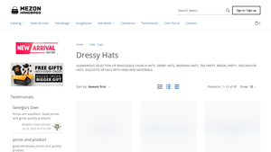 Mezon Handbags - Wholesale Church Hats