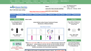 Midwest Bottles - Lotion Bottles and Pumps