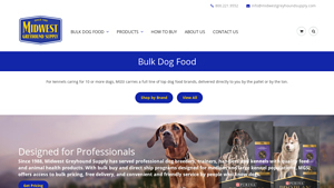 Midwest Greyhound Supply - Bulk Dog Food