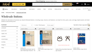 Mood Fabrics - Wholesale Buttons