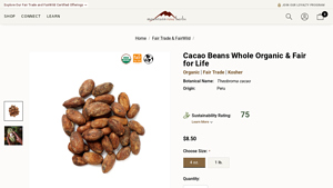 Mountain Rose Herbs - Cacao Beans Whole