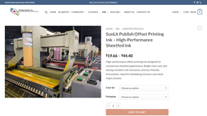 SunLit - High-Performance Offset Printing Ink