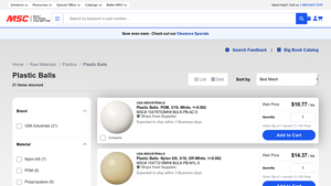 MSC Direct - Plastic Balls