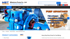 MST Pumps - MZJ Heavy Duty Slurry Pump