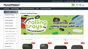 Munch Makers - Rolling Tray With Magnetic Lid