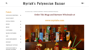 Myriah's Polynesian Bazaar - Wholesale Tiki Mugs & Barware