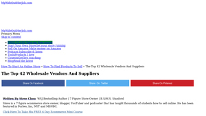 Wholesale Vendors - Key Suppliers for Dropshipping