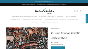 Nature's Fabrics - Custom Print Athletic Jersey Fabric