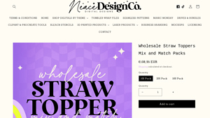 Neace Design Co - Wholesale Straw Toppers