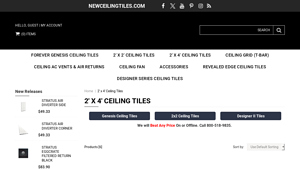 New Ceiling Tiles - 2x4 Commercial Drop Ceiling Tiles