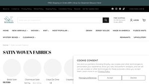 Nick Of Time Textiles - Satin Fabric