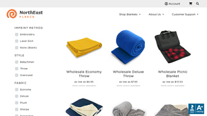 Northeast Fleece - Wholesale Economy Throw