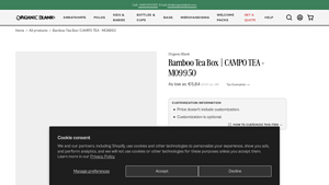 Campo Tea - Bamboo Tea Box