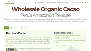 Organic Crops - Bulk Peruvian Cacao Products