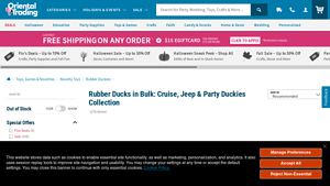 Oriental Trading - Bulk Rubber Ducks