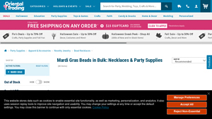 Oriental Trading - Bulk Mardi Gras Beads