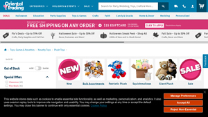 Oriental Trading - Bulk Stuffed Animals & Plush Toys