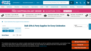 Oriental Trading - Bulk Gifts & Party Supplies