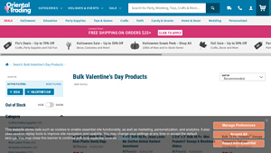 Oriental Trading - Bulk Valentine's Day Products