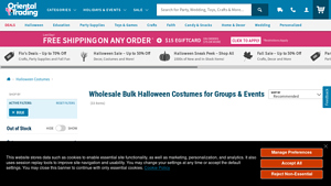 Oriental Trading - Bulk Halloween Costumes