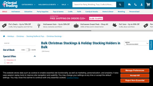 Oriental Trading - Bulk Christmas Stockings