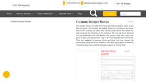OXO Packaging - Custom Burger Boxes