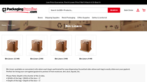Packaging Supplies - Bin Liners
