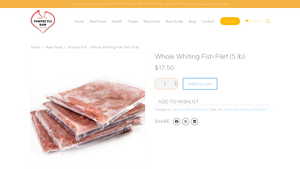 Pawfectly Rawne - Whole Whiting Fish Filet