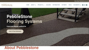 PebbleStone Flooring Systems - Flexible Stone Surface