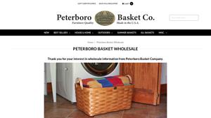 Peterboro Basket Company - Handwoven Ash Wood Baskets
