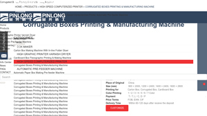 Pinlong - High-Speed Corrugated Box Printing Machine