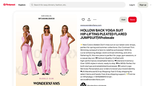 Pinterest - Hollow Back Yoga Suit