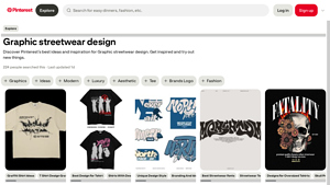 Pinterest - Graphic Streetwear Designs