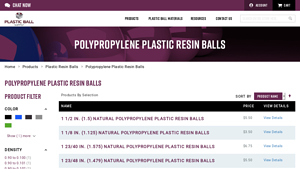 Plastic Ball Supply - Polypropylene Plastic Balls