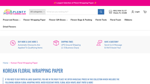 Plenty Flowers - Korean Floral Wrapping Paper