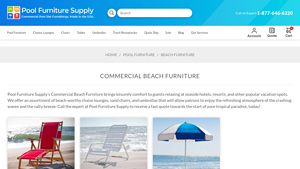 Pool Furniture Supply - Classic Vinyl Strap Sand Chair