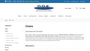 P.R.E. Sales Inc. - Commercial Folding and Stacking Chairs