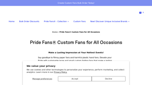 Pride Fans - Eco-Friendly Custom Folding Fans