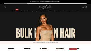 Privatelabelextensions - Bulk Human Braiding Hair