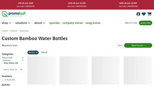 PromoLeaf - Custom Bamboo Water Bottles
