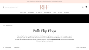 Reception Flip Flops - Bulk Flip Flops 20-Pack