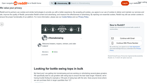 Bulk Bottle Swing Tops - 100-Pack Options