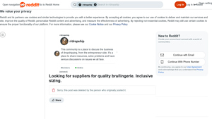 Reddit - Inclusive Lingerie Collection