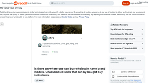 ATV - Wholesale Name Brand Models